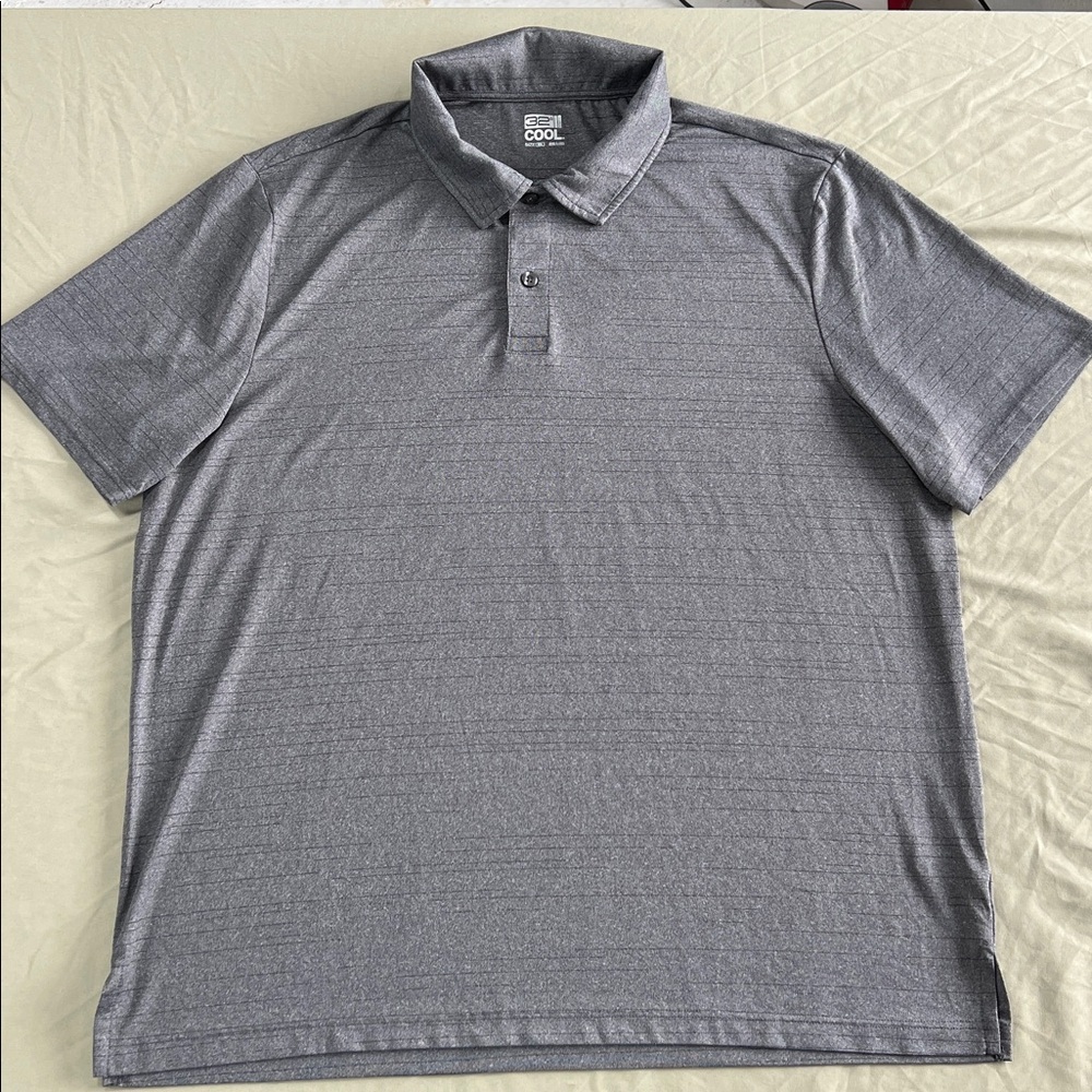 32 Degrees performance gray Polo Shirt XXL